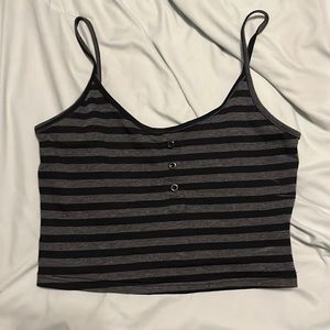 Striped Cropped Tank